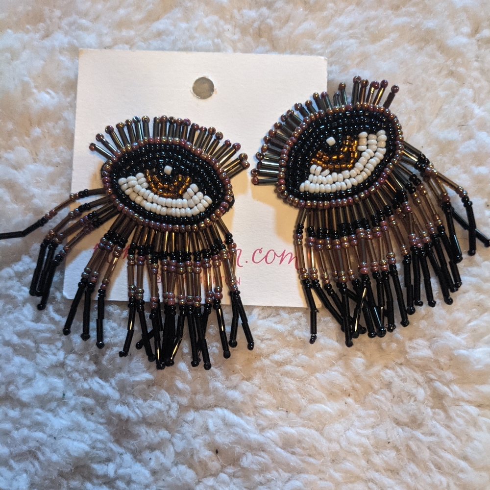 Brown Eyed Girl- Beaded earrings.